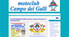 Desktop Screenshot of motoclubcampodeigalli.com